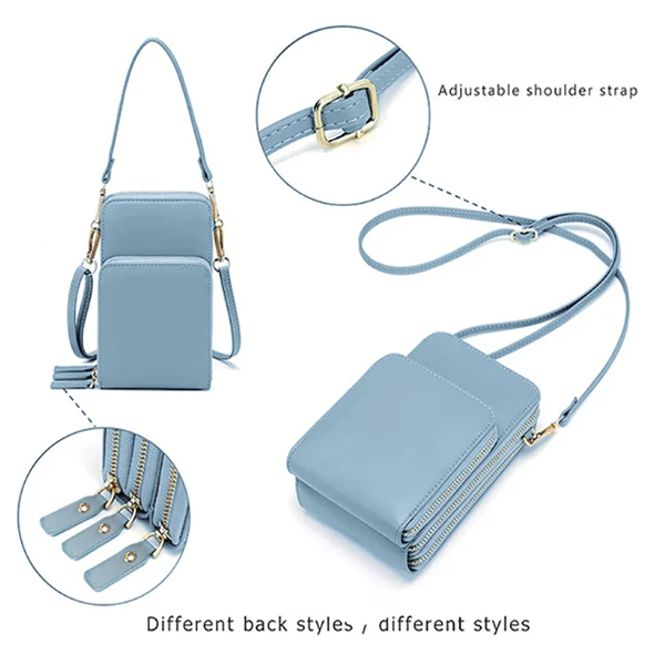 Crossbody Bag Women Tri-fold Pockets Phone Bags Crossbody Bag Women Tri-fold Pockets Phone Bags